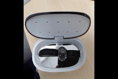 Watches of Switzerland's UV sanitiser machine